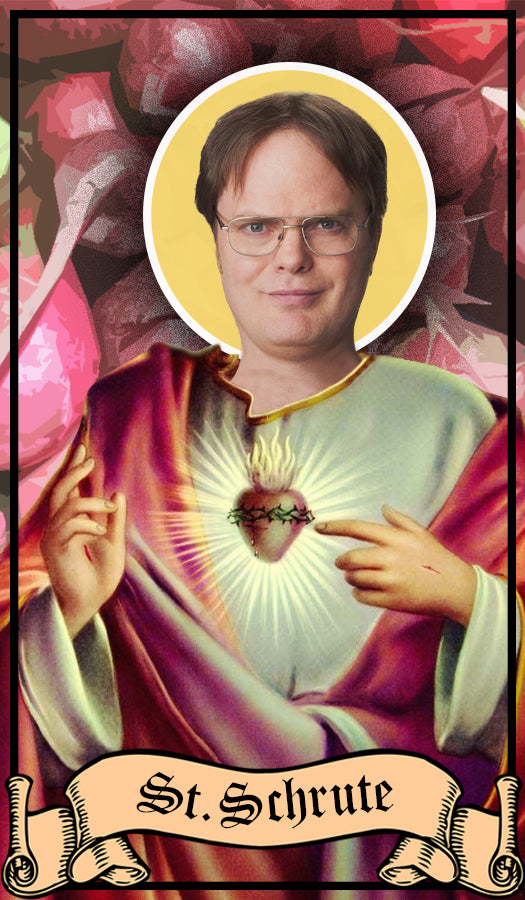 Dwight Schrute Prayer Candle – Tainted Saint LLC