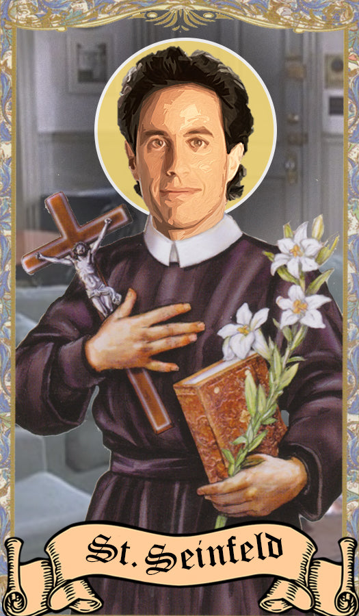 Jerry Seinfeld Prayer Candle – Tainted Saint LLC