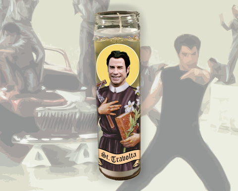 John Travolta Prayer Candle