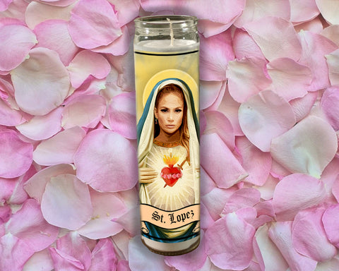 J Lo Prayer Candle