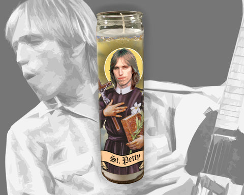 Tom Petty Prayer Candle