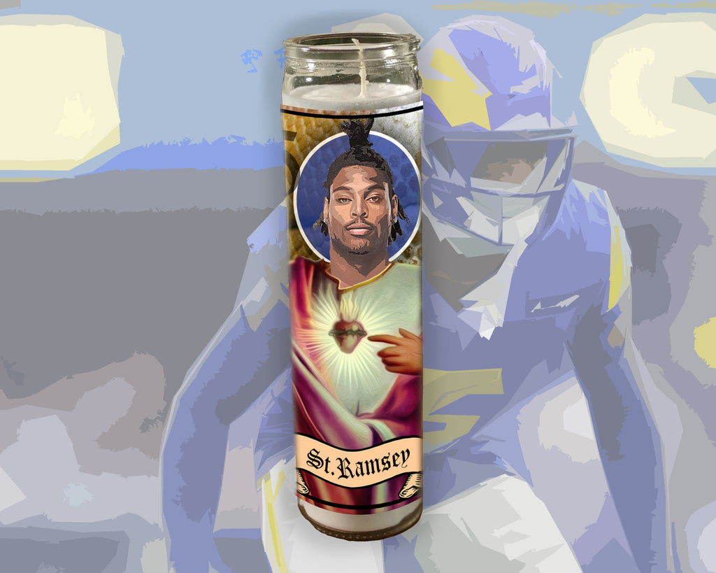 Jalen Hurts Prayer Candle – Tainted Saint LLC